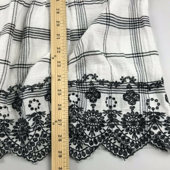 Style & Co White Gauze Eyelet Trim Knit Blouse XL - Picture 3 of 7